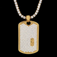 Load image into Gallery viewer, GLD Iced Dog Tag Pendant
