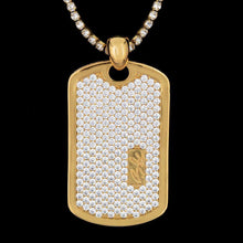 Load image into Gallery viewer, GLD Iced Dog Tag Pendant
